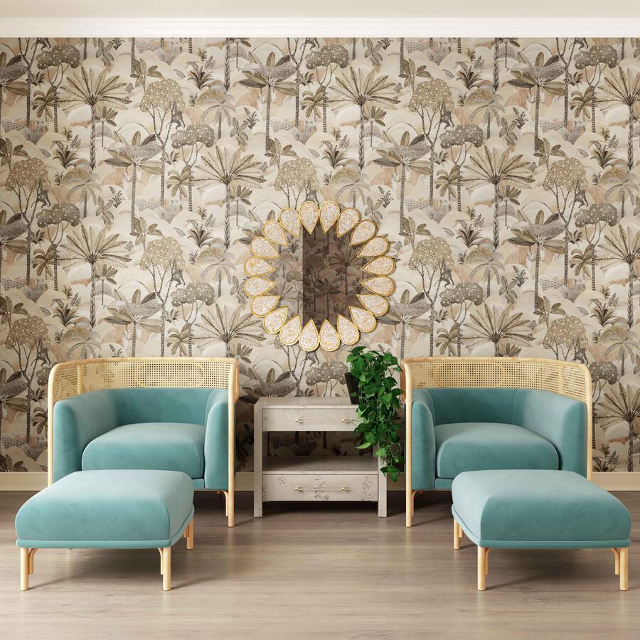 Tov Furniture Accent Chairs - Desiree Ocean Blue Velvet Accent Chair
