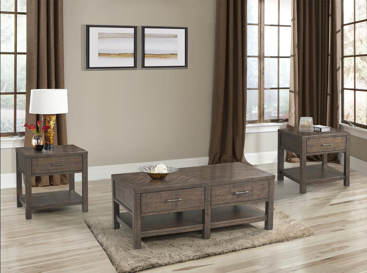 Elements Side & End Tables - Dex End Table Walnut