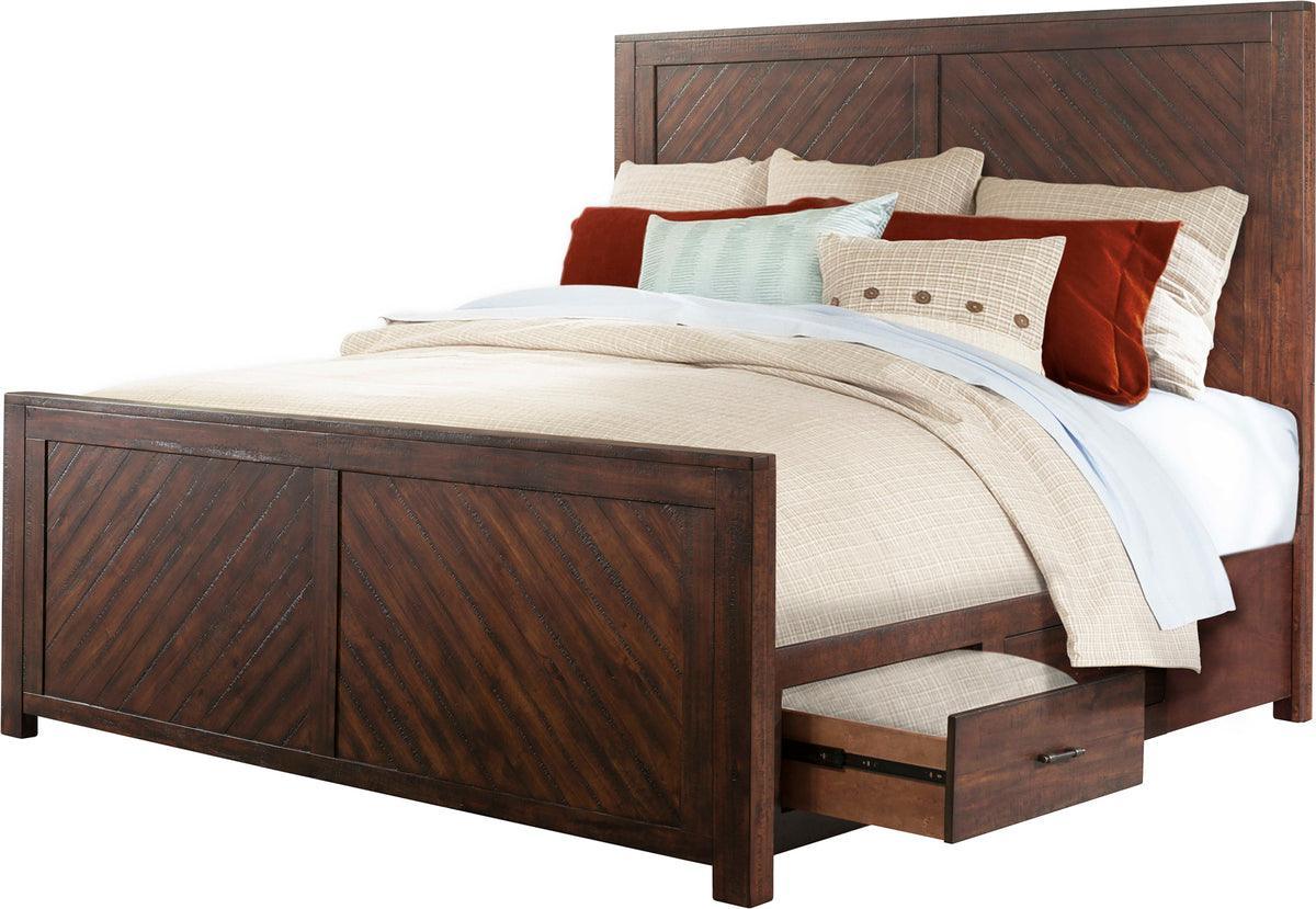 Elements Bedroom Sets - Dex King Platform Storage 3Pc Bedroom Set