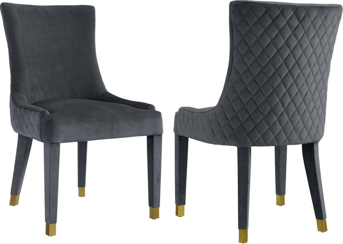 Tov Furniture Dining Chairs - Diamond Grey Dining Chair (Set of 2)