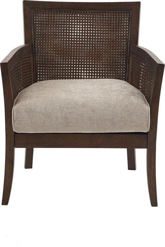 Olliix.com Accent Chairs - Diedra Accent Chair Tan & Espresso