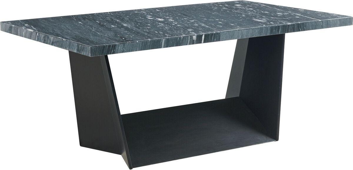 Elements Dining Tables - Dillon Standard Height Marble Table in Gray