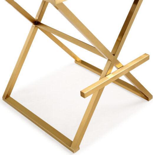 Tov Furniture Barstools - Director Black Gold Steel Barstool