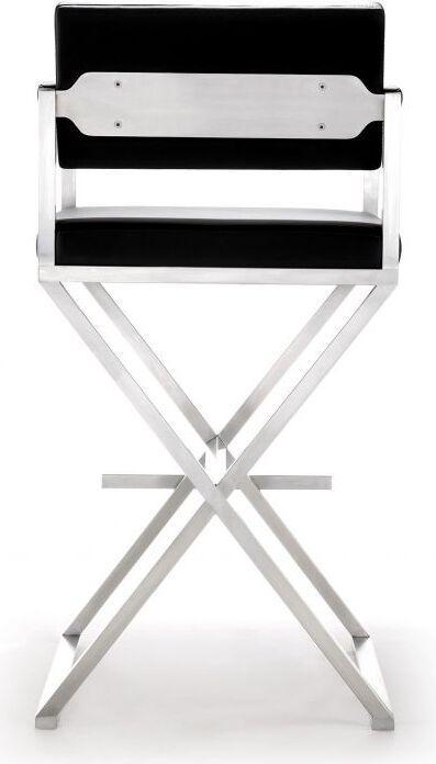 Tov Furniture Barstools - Director Black Stainless Steel Barstool