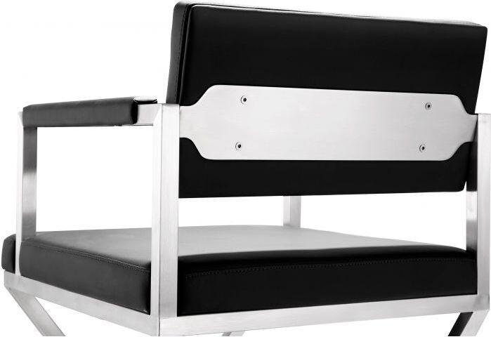 Tov Furniture Barstools - Director Black Stainless Steel Barstool