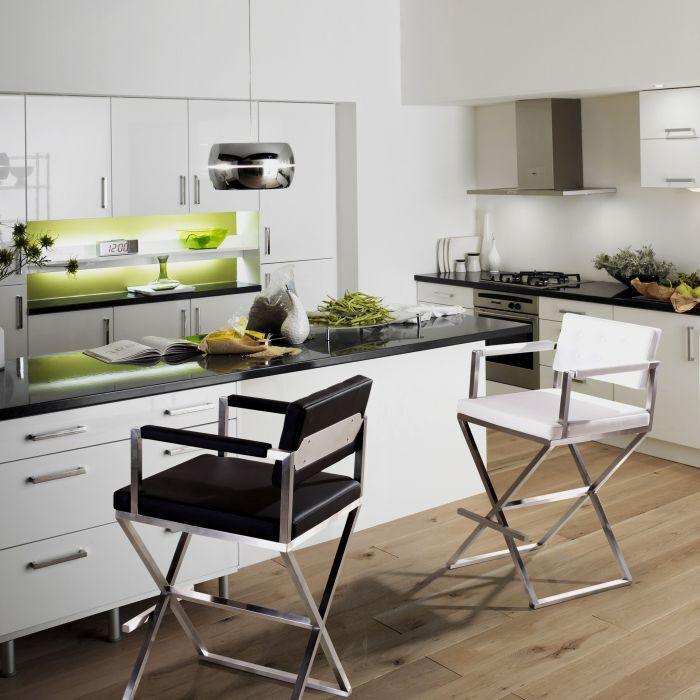 Tov Furniture Barstools - Director Black Stainless Steel Barstool