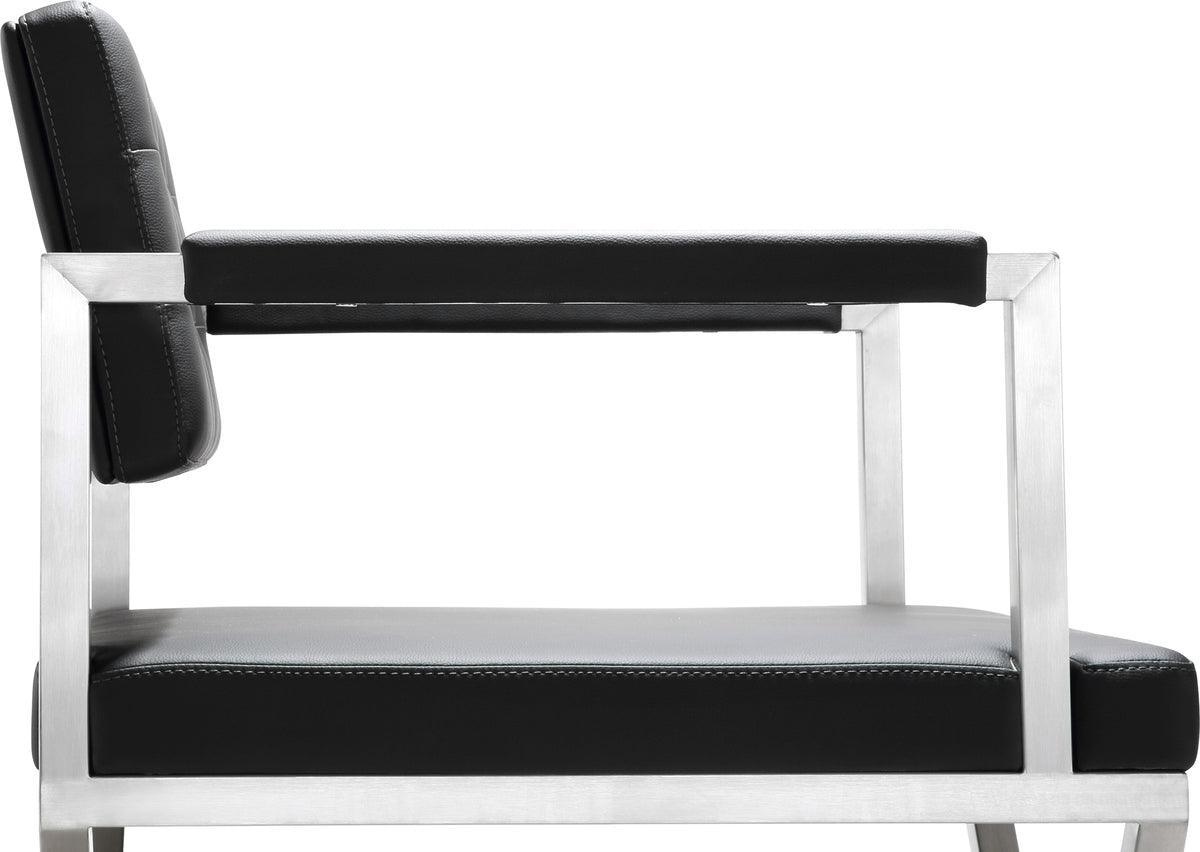 Tov Furniture Barstools - Director Black Stainless Steel Counter Stool