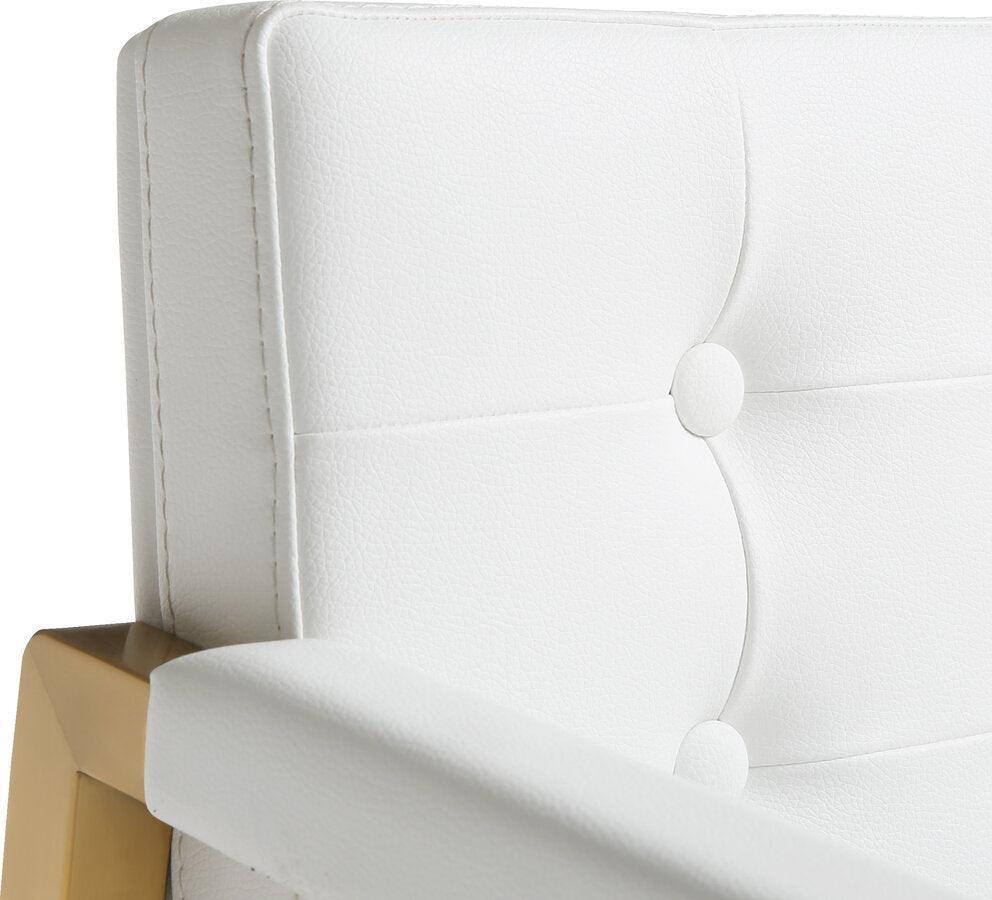 Tov Furniture Barstools - Director White Gold Steel Barstool