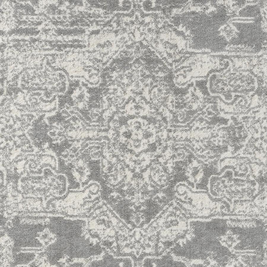 Olliix.com Indoor Rugs - Distressed Medallion Woven Area Rug Cream|Grey MP35-8058