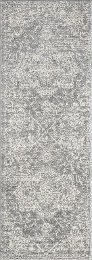 Olliix.com Indoor Rugs - Distressed Medallion Woven Area Rug Cream|Grey MP35-8059