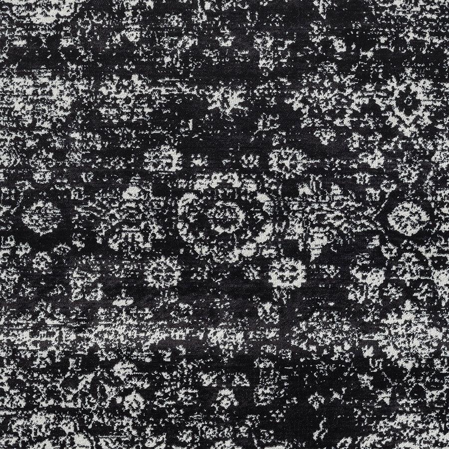 Olliix.com Indoor Rugs - Distressed Vintage Persian Woven Area Rug Black|Cream MP35-8066