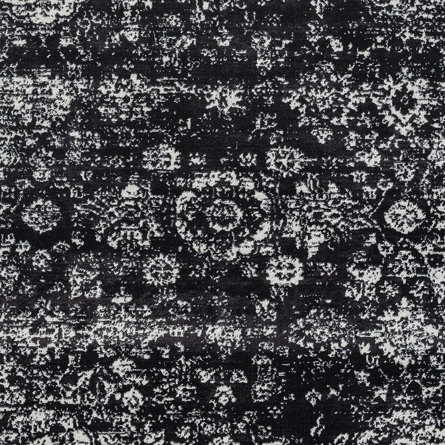 Olliix.com Indoor Rugs - Distressed Vintage Persian Woven Area Rug Black|Cream MP35-8067