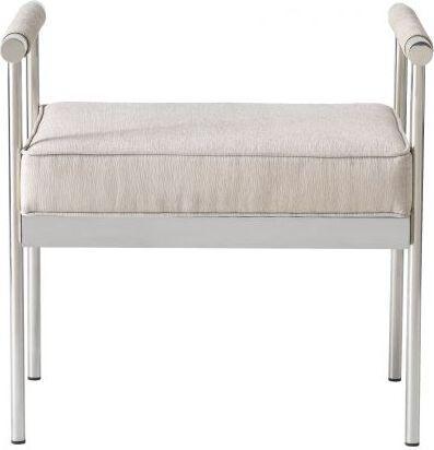 Tov Furniture Benches - Diva Cream Velvet Bench