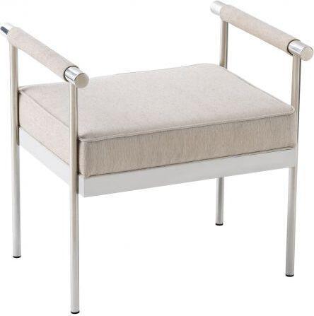 Tov Furniture Benches - Diva Cream Velvet Bench