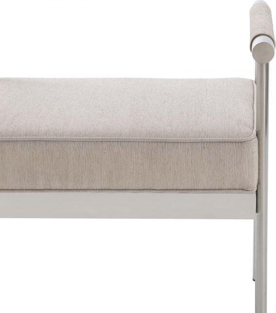 Tov Furniture Benches - Diva Cream Velvet Bench