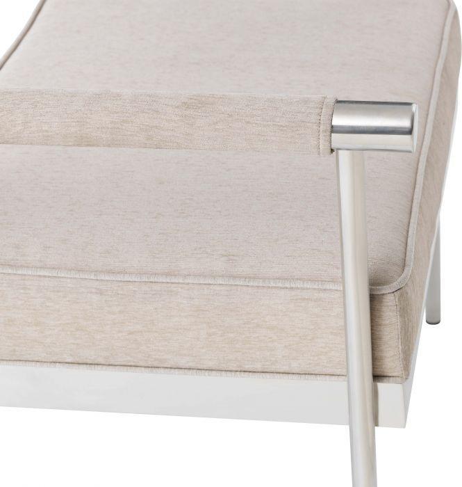 Tov Furniture Benches - Diva Cream Velvet Bench