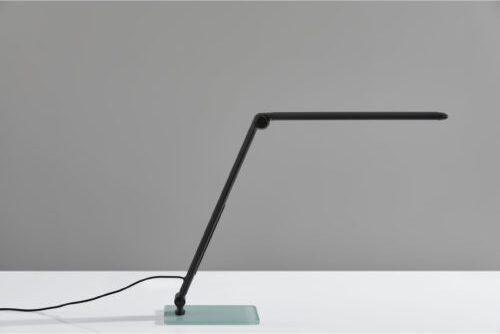 Adesso Desk Lamps - Douglas LED Desk Lamp Matte Black & Glossy Black