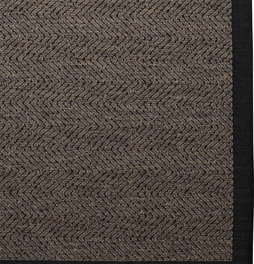 Olliix.com Indoor Rugs - Dover Textured 5 x 7 Rug Natural | Black