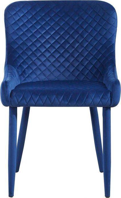 Tov Furniture Accent Chairs - Draco Navy Velvet Chair