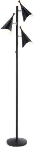 Adesso Floor Lamps - Draper Tree Lamp Black & Brushed Steel