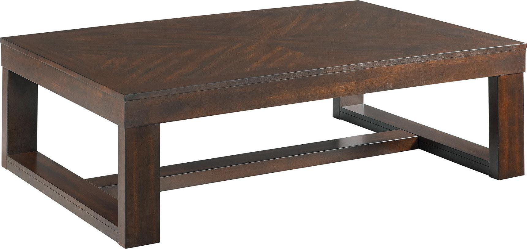 Elements Coffee Tables - Drew Rectangle Coffee Table Cherry