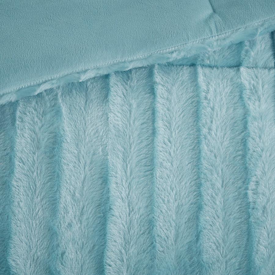 Olliix.com Comforters & Blankets - Duke Full/Queen Comforter Mini Set Aqua