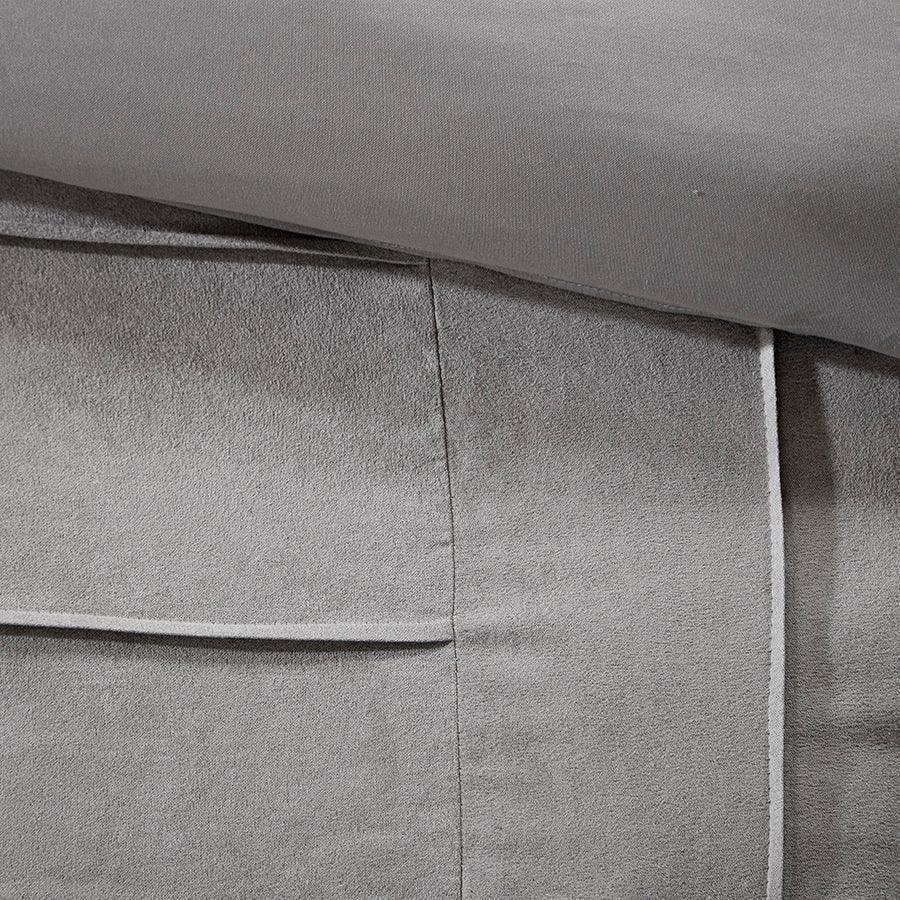 Olliix.com Comforters & Blankets - Dune Casual 7 Piece Comforter Set Gray Queen