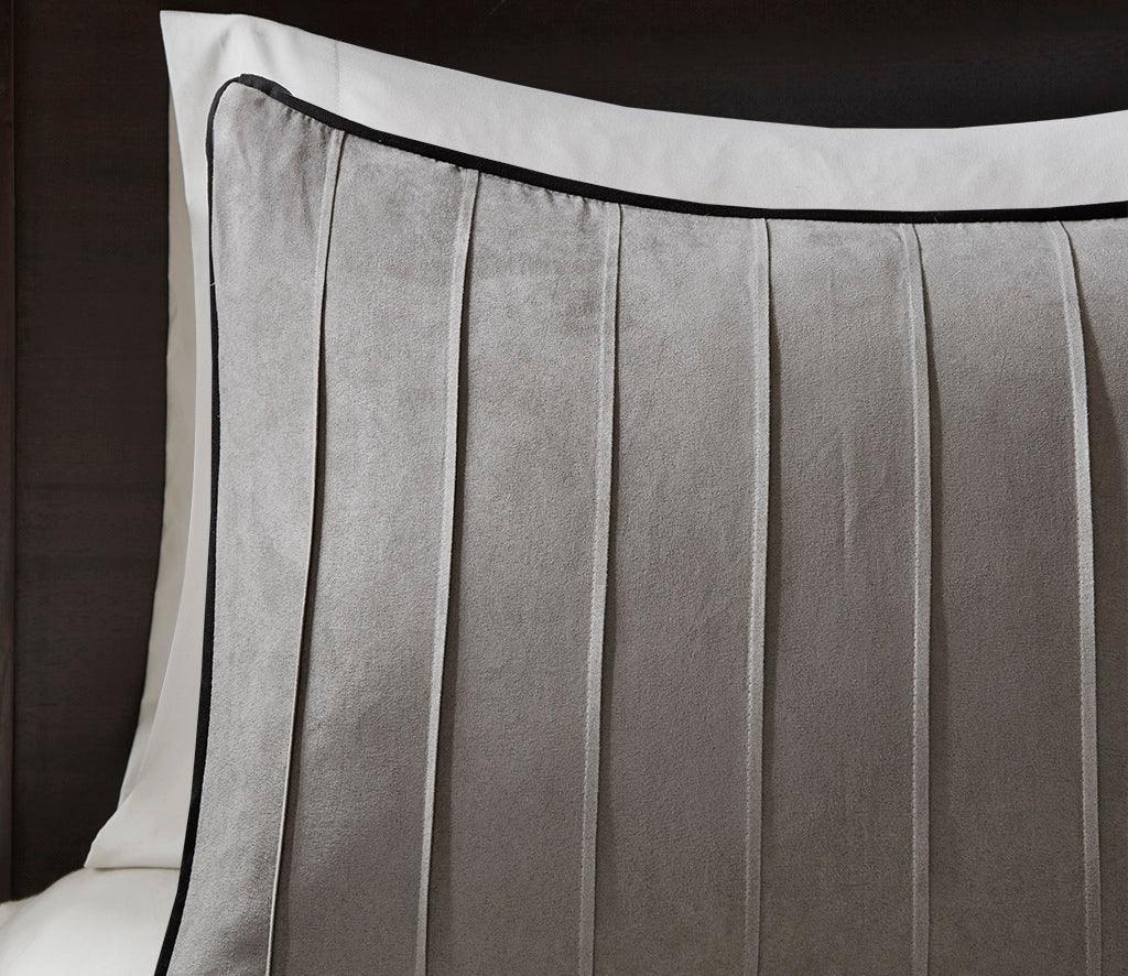 Olliix.com Comforters & Blankets - Dune Casual 7 Piece Comforter Set Gray Queen