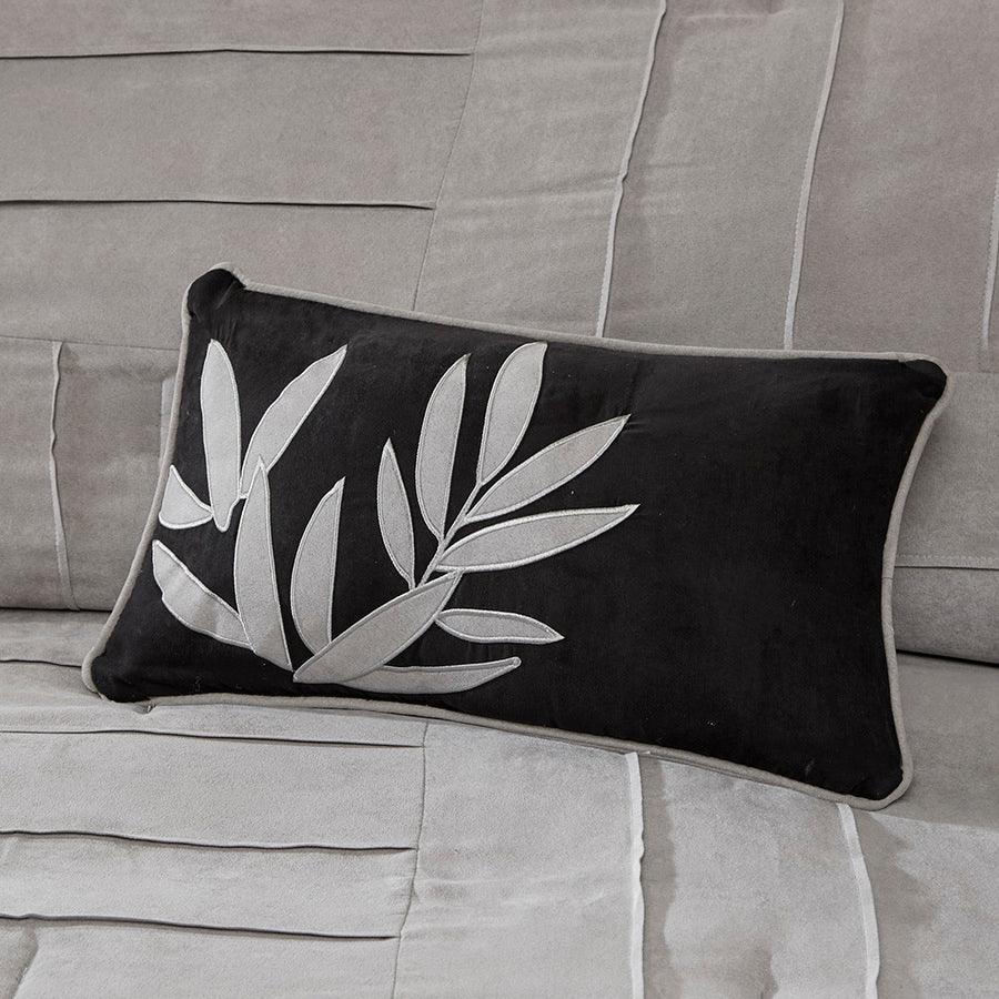 Olliix.com Comforters & Blankets - Dune Casual 7 Piece Comforter Set Gray Queen