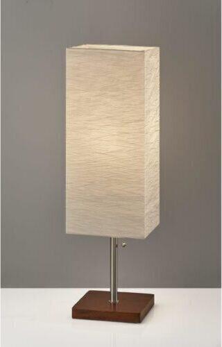 Adesso Table Lamps - Dune Table Lamp Walnut & White
