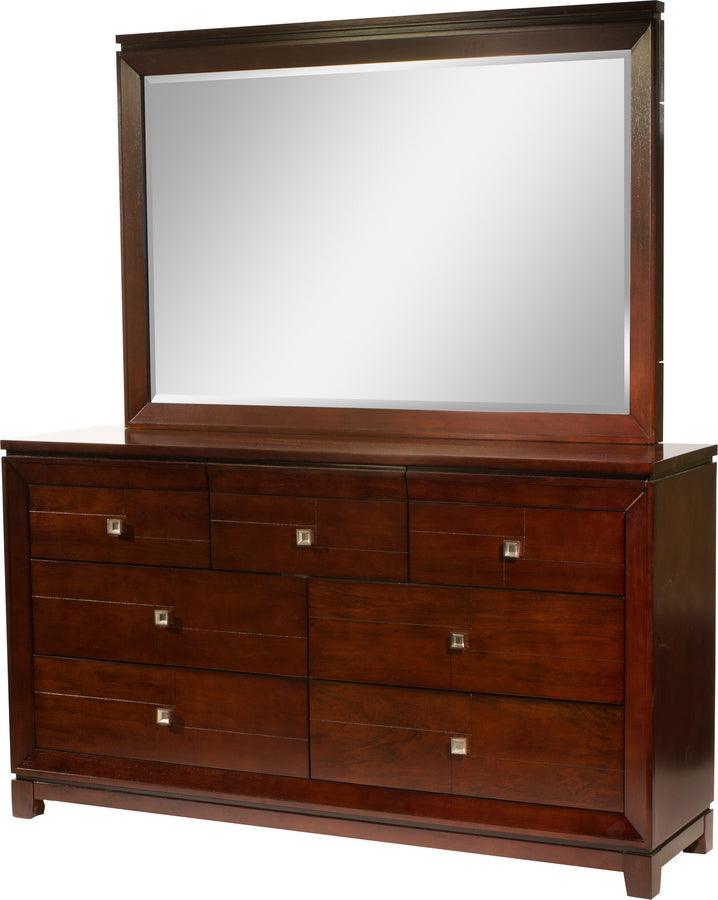 Elements Bedroom Sets - Easton King Panel 6PC Bedroom Set Cherry