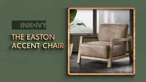 Olliix.com Accent Chairs - Easton Low Profile Accent Chair Taupe & Natural