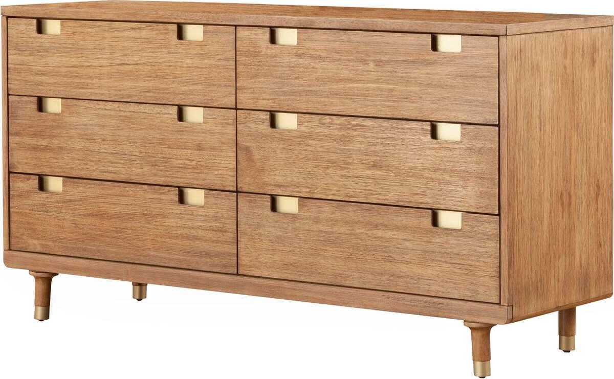 Alpine Furniture Dressers - Easton Six Drawer Dressser