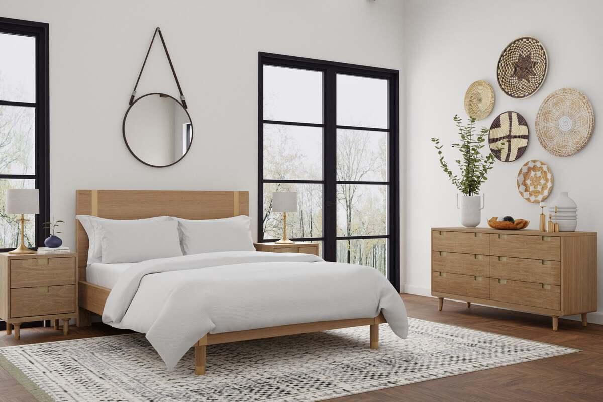 Alpine Furniture Beds - Easton Standard King Platform Bed
