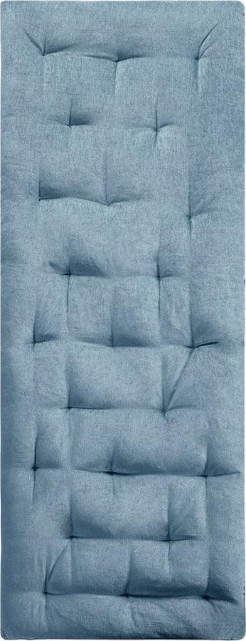 Olliix.com Pillows & Throws - Edelia Poly Chenille Lounge Floor Pillow Cushion Aqua