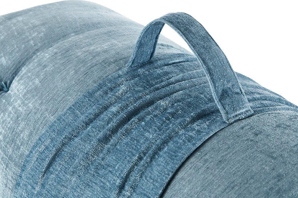 Olliix.com Pillows & Throws - Edelia Poly Chenille Lounge Floor Pillow Cushion Aqua