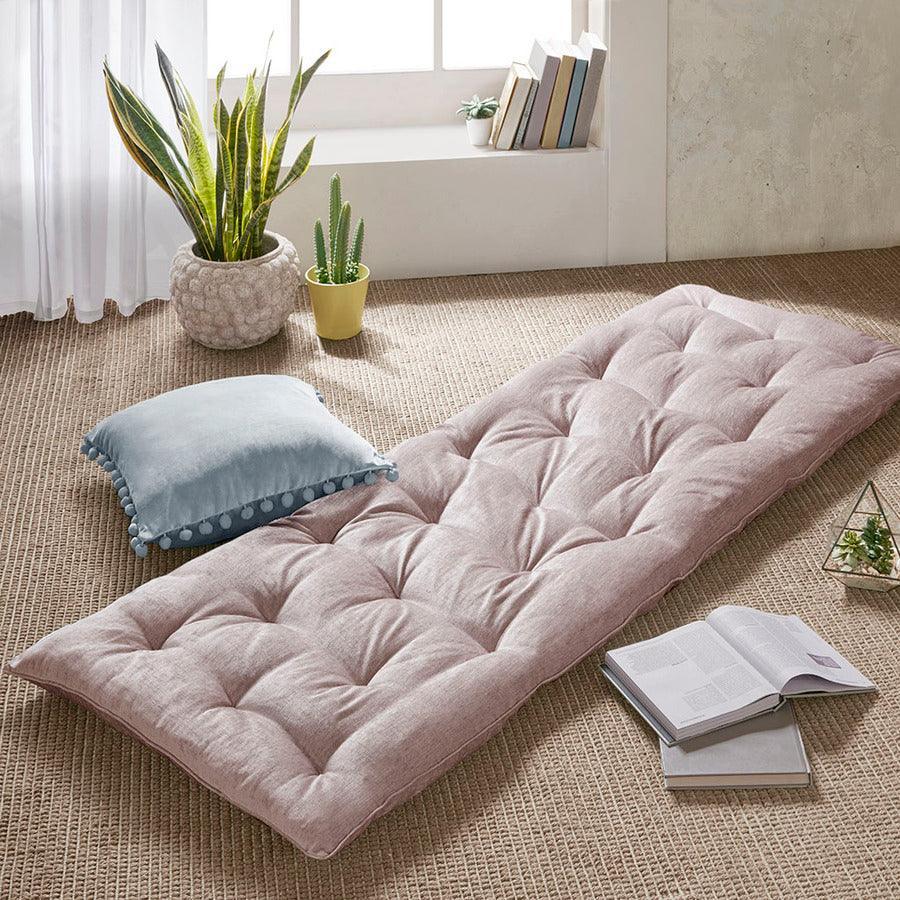 Olliix.com Pillows & Throws - Edelia Poly Chenille Lounge Floor Pillow Cushion Blush