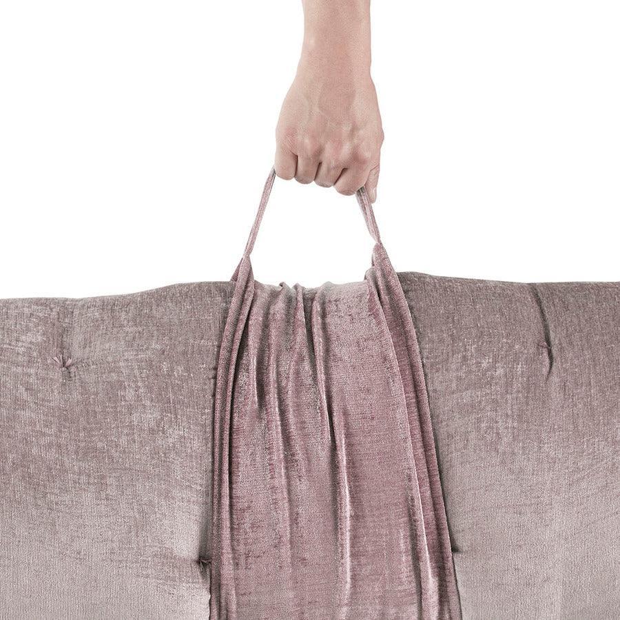 Olliix.com Pillows & Throws - Edelia Poly Chenille Lounge Floor Pillow Cushion Blush