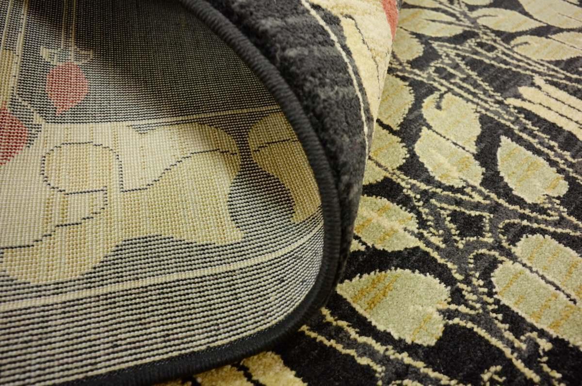 Unique Loom Indoor Rugs - Edinburgh Bohemian Palace Rectangular Rug Black