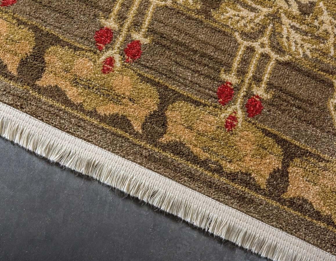 Unique Loom Indoor Rugs - Edinburgh Bohemian Palace Rectangular Rug Brown