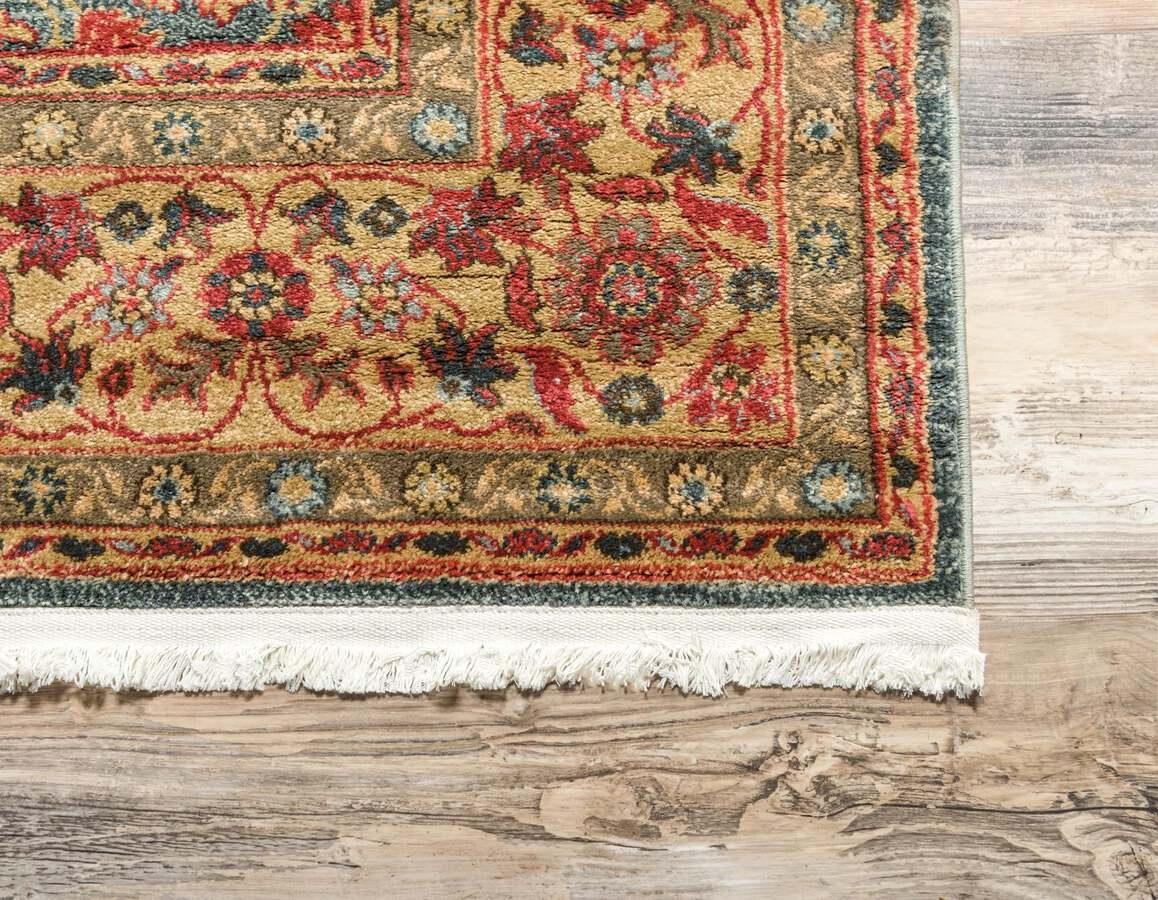 Unique Loom Indoor Rugs - Edinburgh Bohemian Palace Rectangular Rug Light Blue