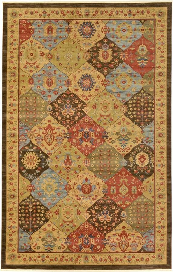 Unique Loom Indoor Rugs - Edinburgh Bohemian Palace Rectangular Rug Multi