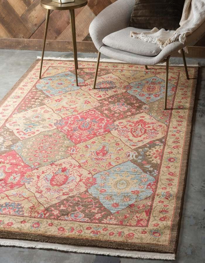 Unique Loom Indoor Rugs - Edinburgh Bohemian Palace Rectangular Rug Multi