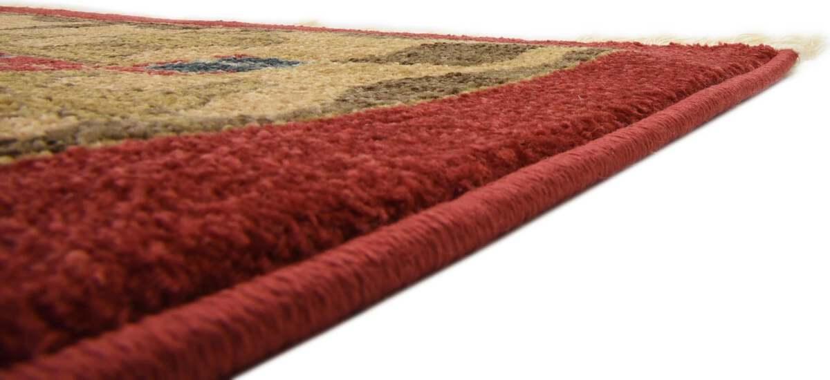 Unique Loom Indoor Rugs - Edinburgh Bohemian Palace Rectangular Rug Red/Tan