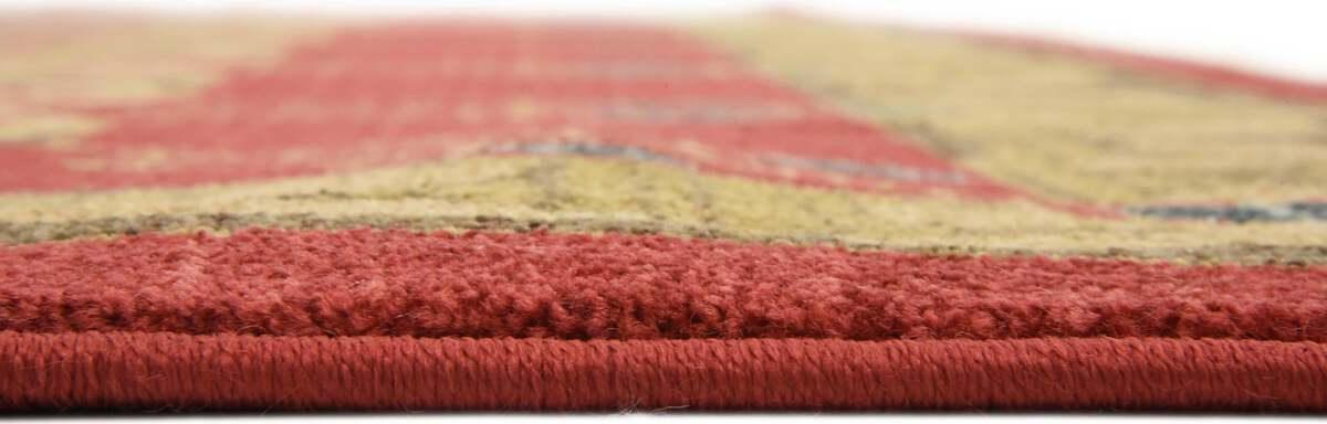 Unique Loom Indoor Rugs - Edinburgh Bohemian Palace Rectangular Rug Red/Tan
