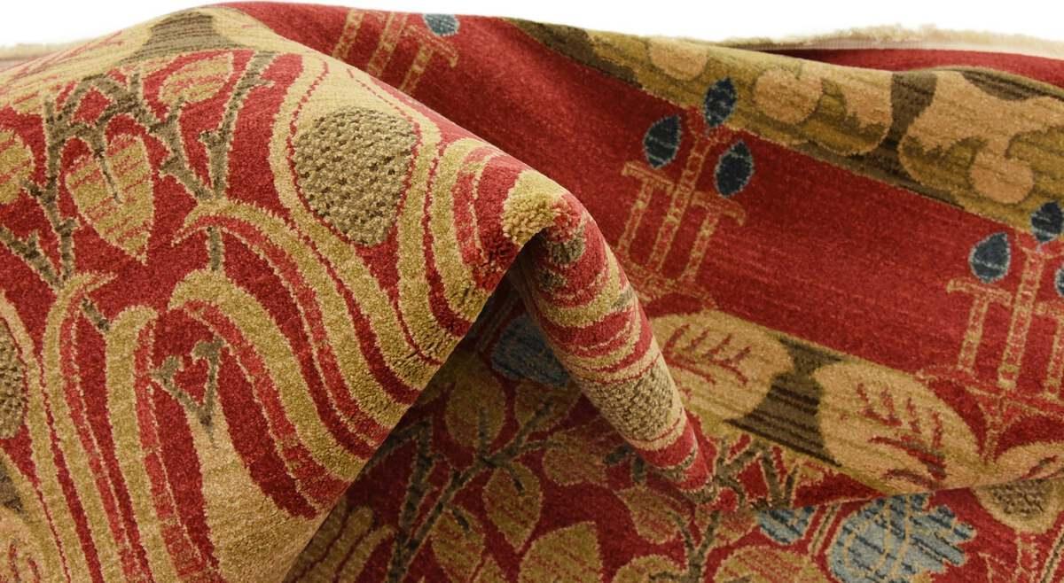 Unique Loom Indoor Rugs - Edinburgh Bohemian Palace Rectangular Rug Red/Tan