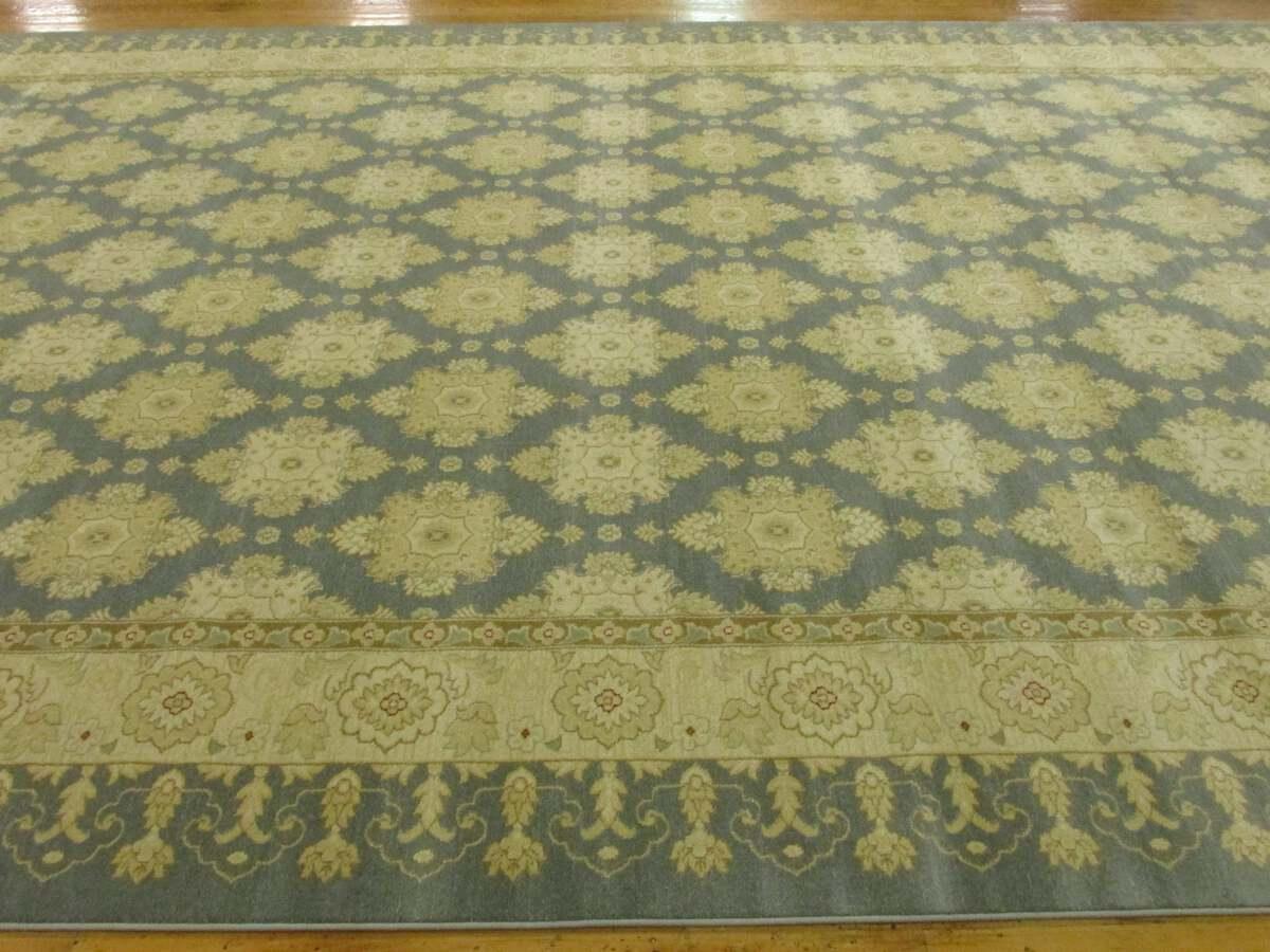 Unique Loom Indoor Rugs - Edinburgh Geometric Palace Blue & Beige