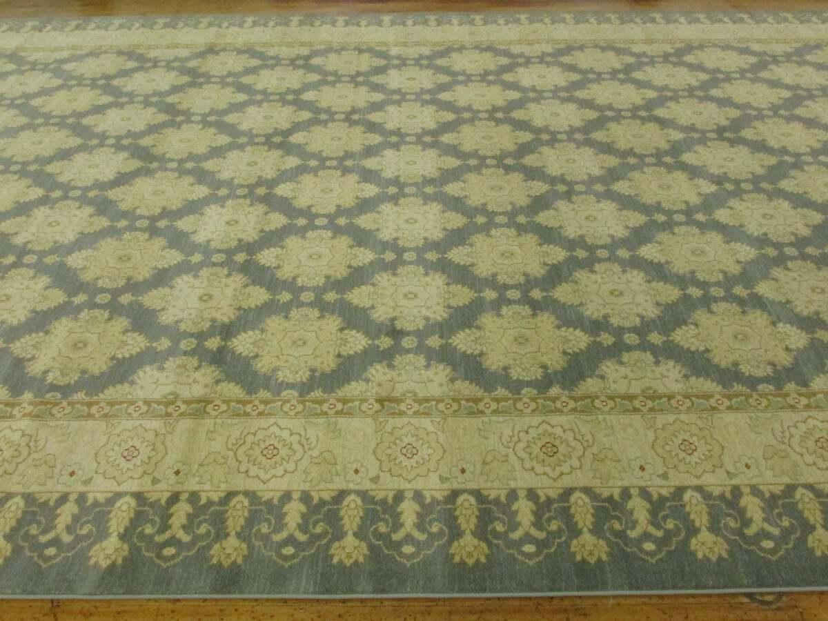 Unique Loom Indoor Rugs - Edinburgh Geometric Palace Blue & Beige