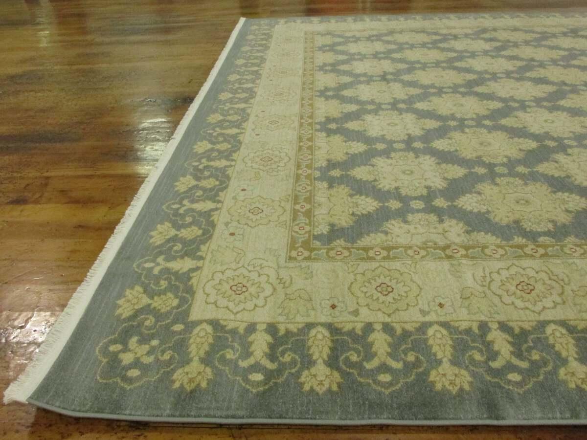 Unique Loom Indoor Rugs - Edinburgh Geometric Palace Blue & Beige