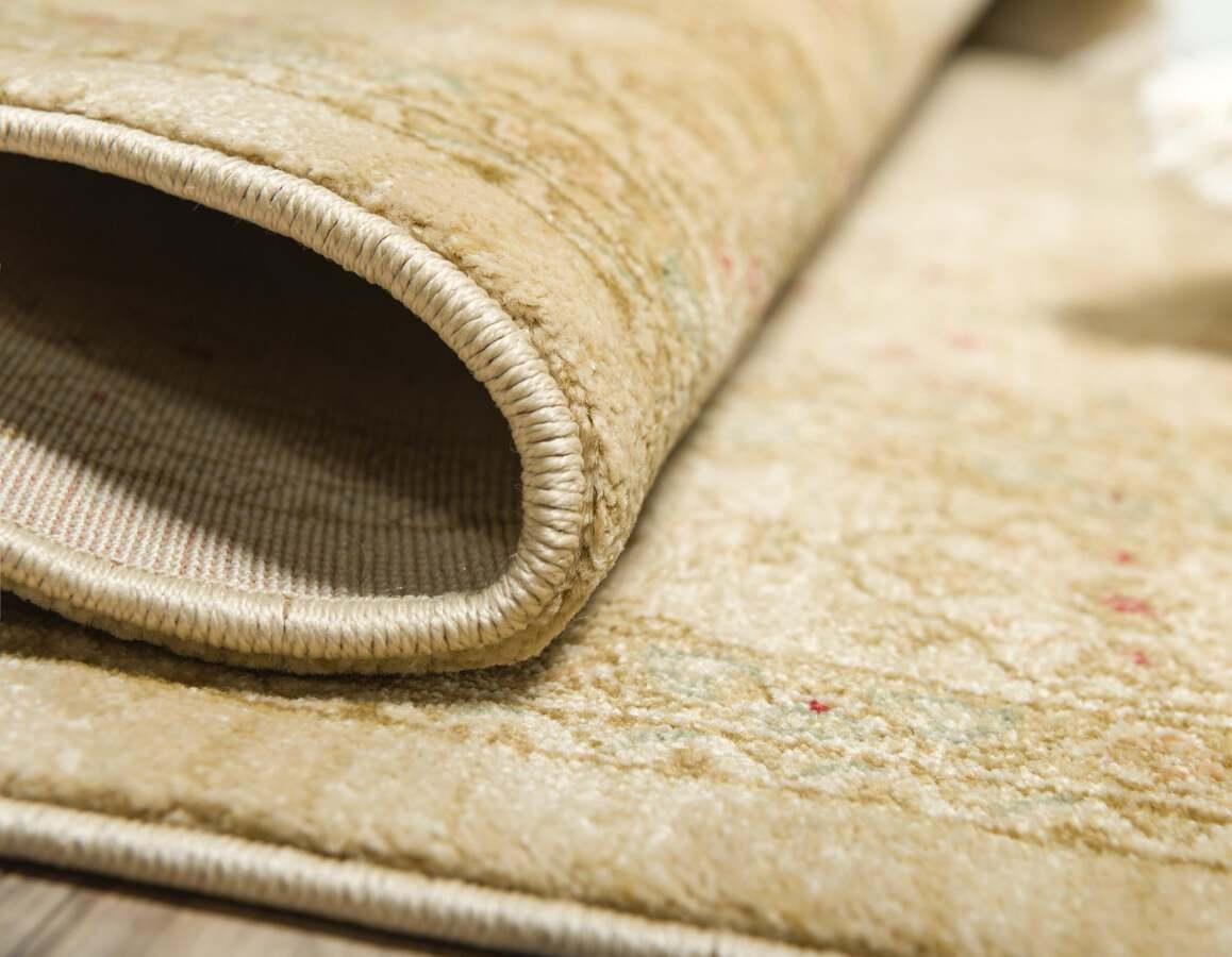 Unique Loom Indoor Rugs - Edinburgh Traditional Palace Rectangular Rug Beige/Light Green